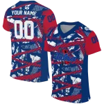 customized tulsa golden hurricane camo shatter blue jersey best selling
