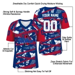 customized tulsa golden hurricane camo shatter blue jersey best selling