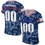 customized tulsa golden hurricane camouflage abstract blue jersey best selling