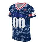 customized tulsa golden hurricane camouflage abstract blue jersey best selling