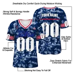 customized tulsa golden hurricane camouflage abstract blue jersey best selling