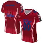customized tulsa golden hurricane dynamic dots red jersey best selling