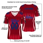 customized tulsa golden hurricane dynamic dots red jersey best selling