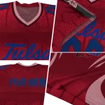 customized tulsa golden hurricane dynamic dots red jersey best selling