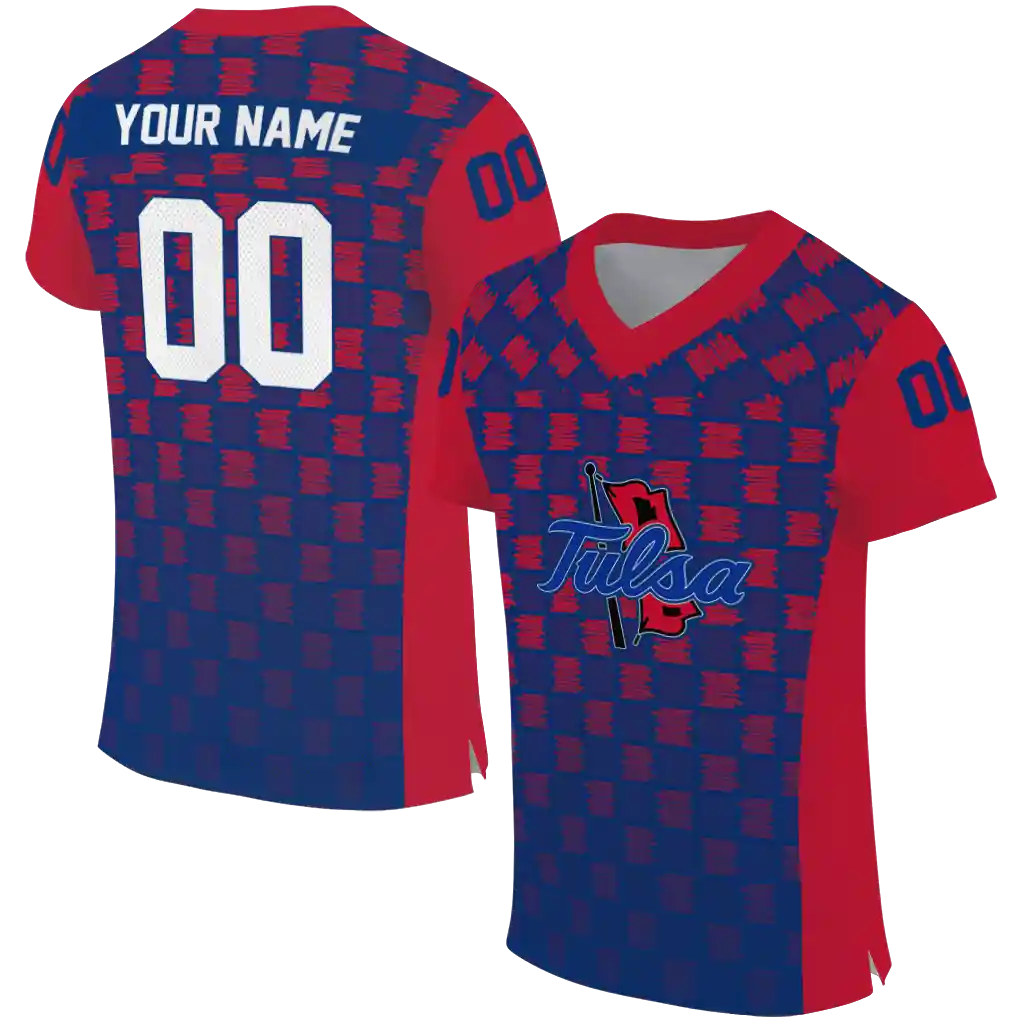 customized tulsa golden hurricane stacked rectangle blue jersey best selling customized tulsa golden hurricane stacked rectangle blue jersey best selling