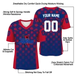 customized tulsa golden hurricane stacked rectangle blue jersey best selling