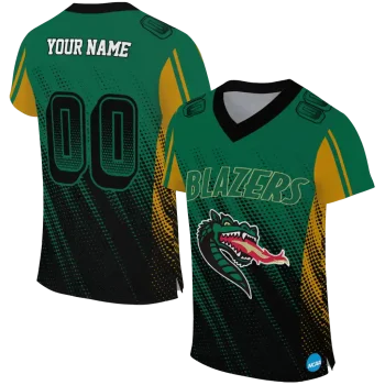 customized uab blazers halftone flow green black jersey best selling