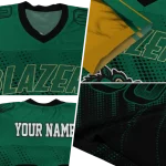 customized uab blazers halftone flow green black jersey best selling