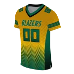 customized uab blazers halftone sweep gold black jersey best selling