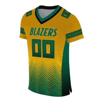 customized uab blazers halftone sweep gold black jersey fashion forward