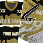 customized ucf knights dripping flames gold white jersey best selling