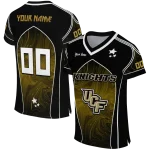 customized ucf knights halftone slant gold black jersey best selling