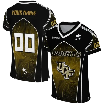 customized ucf knights halftone slant gold black jersey best selling