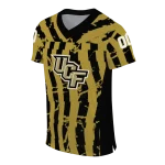 customized ucf knights stripe splatter gold jersey best selling