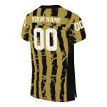 customized ucf knights stripe splatter gold jersey best selling