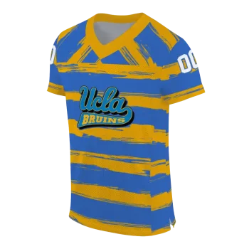customized ucla bruins art stripe blue jersey fashion forward