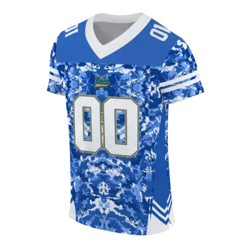 customized ucla bruins mirrored pattern blue jersey fashion forward