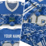 customized ucla bruins mirrored pattern blue jersey best selling