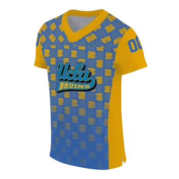 customized ucla bruins stacked rectangle blue jersey fashion forward