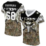 customized uconn huskies antler skull camouflage hunting jersey best selling