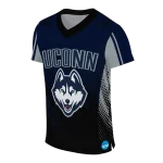 customized uconn huskies halftone flow blue black jersey best selling