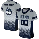 customized uconn huskies halftone sweep grey black jersey best selling