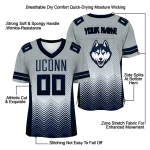 customized uconn huskies halftone sweep grey black jersey best selling