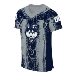 customized uconn huskies rugged stripes blue jersey best selling