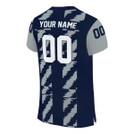 customized uconn huskies stripe block blue jersey best selling