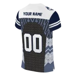 customized uconn huskies tire arrows blue black white jersey best selling