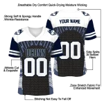 customized uconn huskies tire arrows blue black white jersey best selling