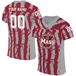 customized umass minutemen stripe splatter red jersey best selling