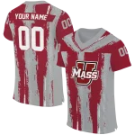 customized umass minutemen striped texture red jersey best selling