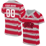 customized unlv rebels art stripe red jersey best selling