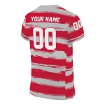 customized unlv rebels art stripe red jersey best selling