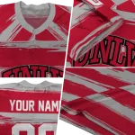 customized unlv rebels art stripe red jersey best selling