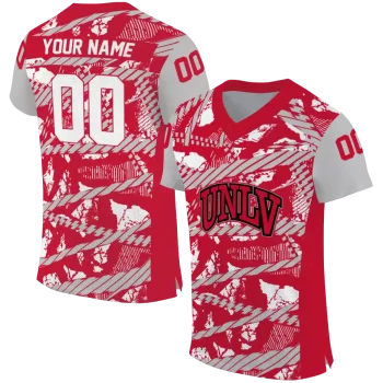 customized unlv rebels camo shatter red jersey best selling