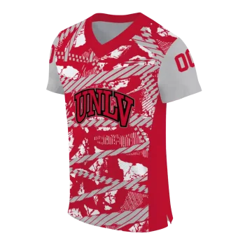 customized unlv rebels camo shatter red jersey fashion forward