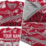 customized unlv rebels camo shatter red jersey best selling