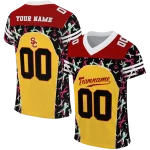customized usc trojans brushstroke xs yellow black jersey best selling