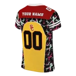 customized usc trojans brushstroke xs yellow black jersey best selling