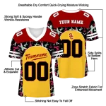 customized usc trojans brushstroke xs yellow black jersey best selling
