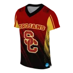 customized usc trojans halftone flow red black jersey best selling