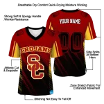 customized usc trojans halftone flow red black jersey best selling