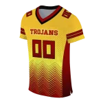 customized usc trojans halftone sweep yellow black jersey best selling