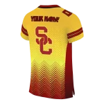 customized usc trojans halftone sweep yellow black jersey best selling