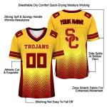 customized usc trojans halftone sweep yellow black jersey best selling