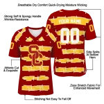 customized usc trojans layered grids red jersey best selling