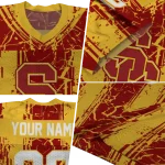 customized usc trojans rugged stripes red jersey best selling