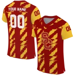 customized usc trojans stripe block red jersey best selling